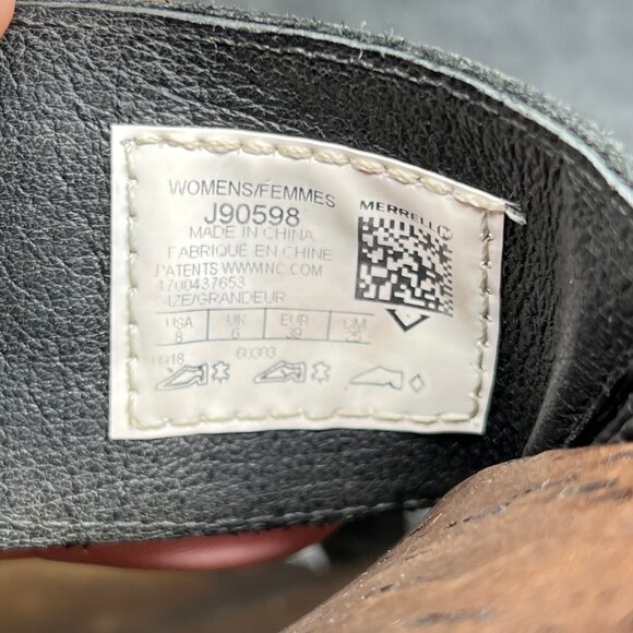 Merrell Around Town Sandals Women's Size 8 Black Leather Buckle Strap Slides - Picture 12 of 12